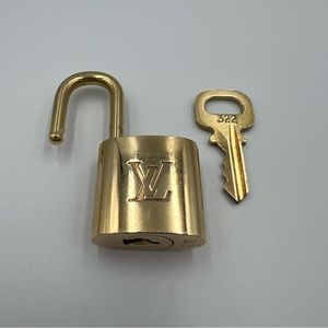 LV Gold Lock and Key #322